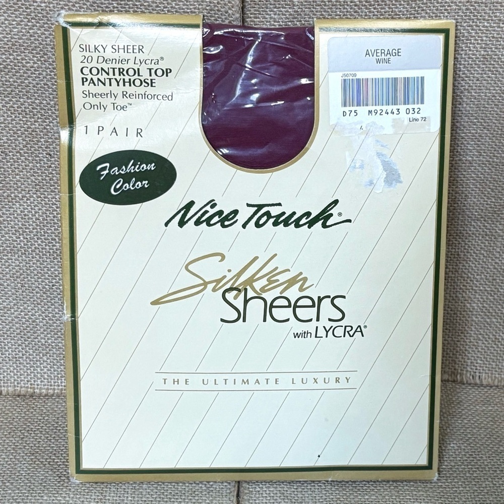 Vintage Wine Pantyhose Sz Average Control Top Goth Core Whimsigoth Dark Romance